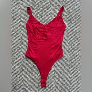 Forever 21 Red Bodysuit - S